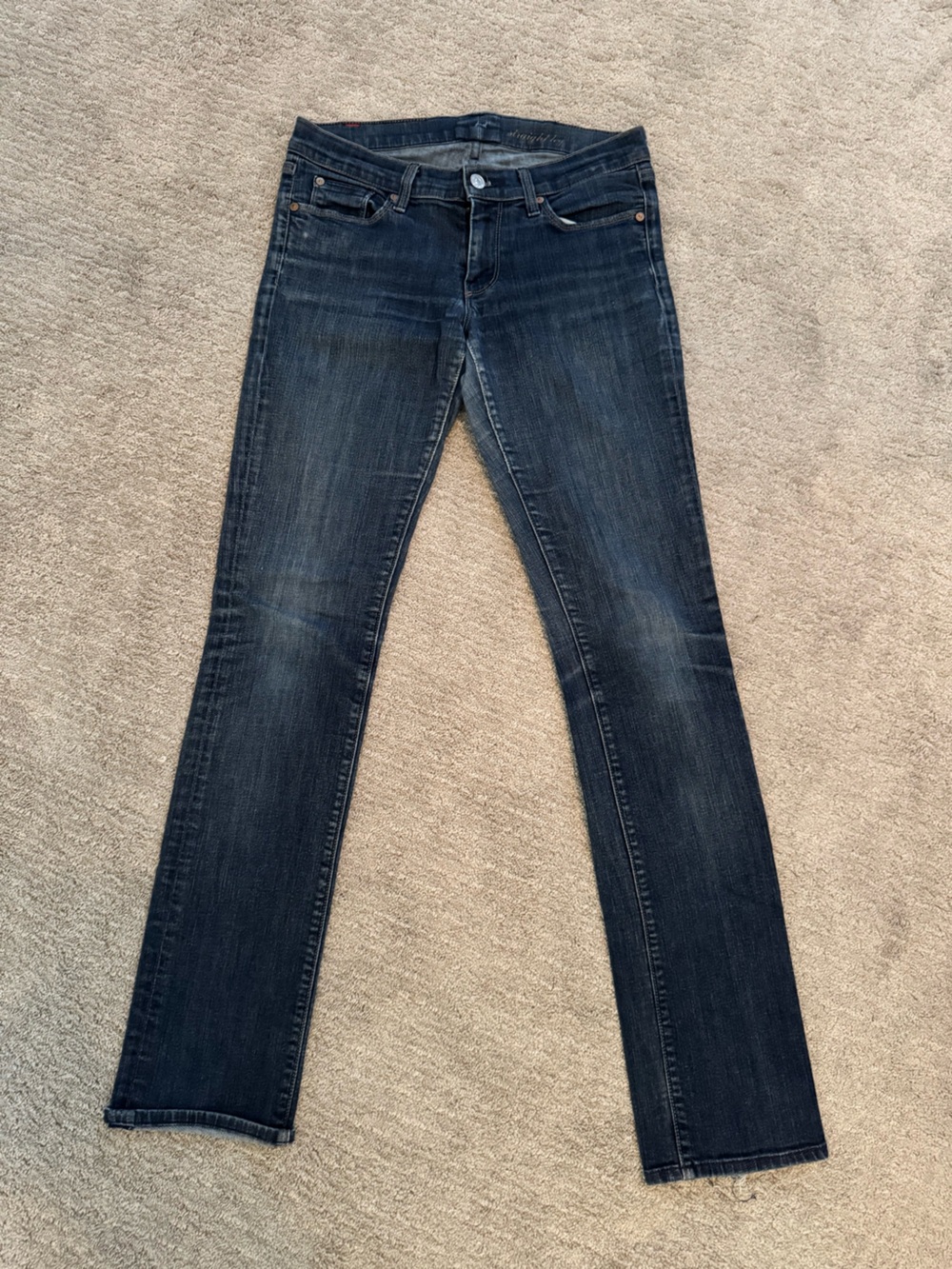 Women’s seven for all mankind medium Blue straight leg Jeans